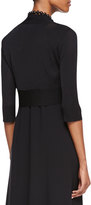 Thumbnail for your product : Eileen Fisher Half-Sleeve Crinkle Shrug, Black, Women's