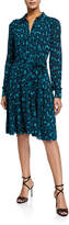 Thumbnail for your product : Diane von Furstenberg Dory Belted Leopard-Print Shirt Dress