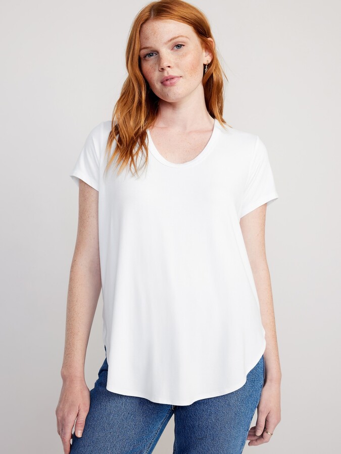 Luxe Long-Sleeve Tunic T-Shirt
