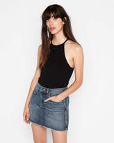 Thumbnail for your product : Express Ribbed High Neck Halter Tank
