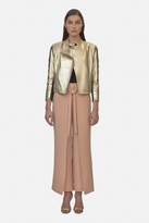 Thumbnail for your product : Yigal Azrouel Foiled Metallic Moto Jacket