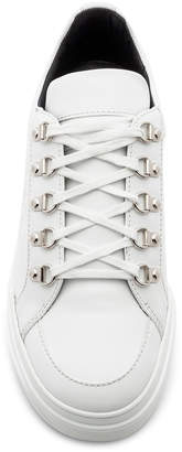 Balmain Leather Coral Low Sneakers