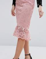 Thumbnail for your product : Miss Selfridge Lace Fish Tail Skirt