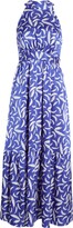 Thumbnail for your product : Tahari ASL Leaf Print Stretch Charmeuse Maxi Dress