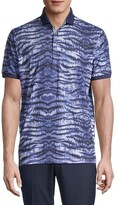 Thumbnail for your product : Greyson Tiger-Stripe Short-Sleeve Polo