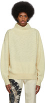 Thumbnail for your product : Dries Van Noten Off-White Wool Turtleneck