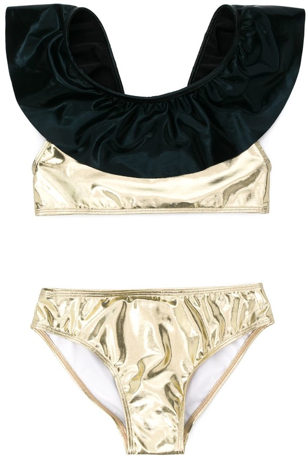 girls metallic swimsuit