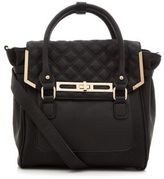 Thumbnail for your product : New Look Mink Quilted Panel Backpack Satchel