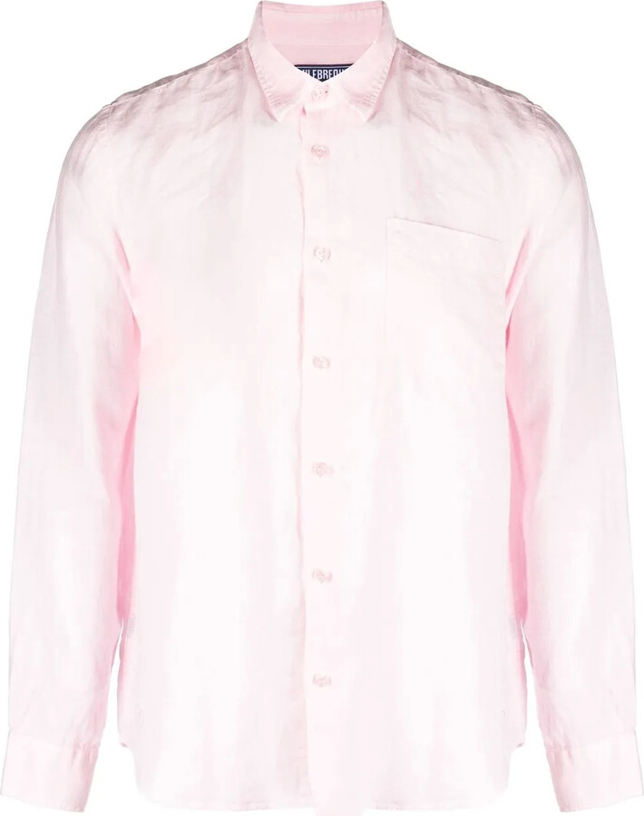 Vilebrequin Caroubis long-sleeved linen shirt