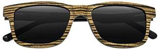 Earth Wood Unisex-Adult Tide Wood Sunglasses ESG009GR Polarized Wayfarer Sunglasses