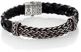 Thumbnail for your product : John Hardy Classic Chain Leather & Silver Bracelet