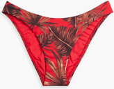 Thumbnail for your product : Seafolly Printed recycled low-rise bikini briefs