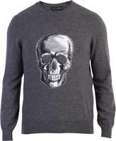 Thumbnail for your product : Alexander McQueen Grey Skull Print Sweater