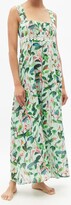 Thumbnail for your product : GALANTHYA Rosario Oceania Floral-print Cotton Dress