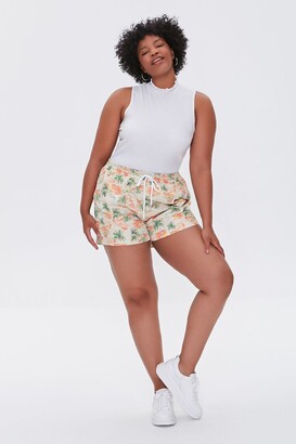 Forever 21 Plus Size Beach Print Shorts