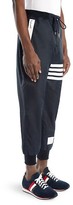 Thumbnail for your product : Thom Browne Stripe Cashmere & Cotton Sweatpants