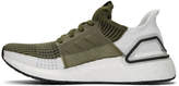 Thumbnail for your product : adidas Khaki and White UltraBOOST 19 Sneakers