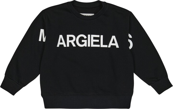 MM6 MAISON MARGIELA Kids Logo cotton jersey sweatshirt