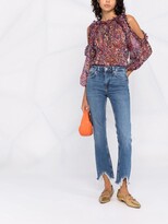 Thumbnail for your product : Maje Mid-Rise Distressed Cropped Jeans