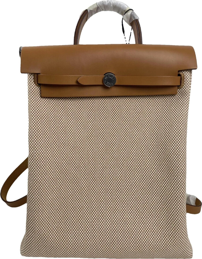 Hermes Hac A Dos PM Backpack in Bleu Nuit Togo with Palladium