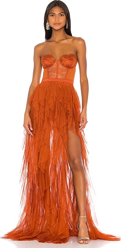 rust colored formal dresses