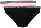 Thumbnail for your product : Calvin Klein Kids Teen pack of two logo trim briefs
