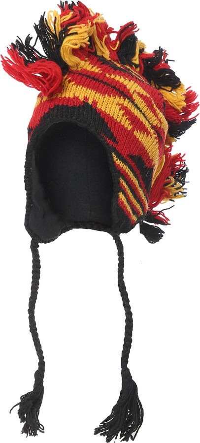 THE COLLECTION ROYAL Mohawk Woolen Lined Beanie Ear Flap Hat