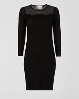 Thumbnail for your product : Jaeger Sheer Panel Sweater Dress
