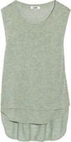 Thumbnail for your product : LnA Cornilla cutout marled jersey top