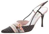 Thumbnail for your product : Prada Patterned Slingback Pumps