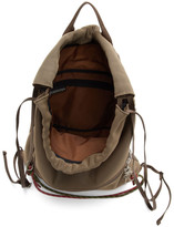 Thumbnail for your product : Master-piece Co Khaki Knit Drawstring Backpack