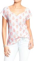 Thumbnail for your product : Old Navy Women's Notch-Neck Jersey Tops