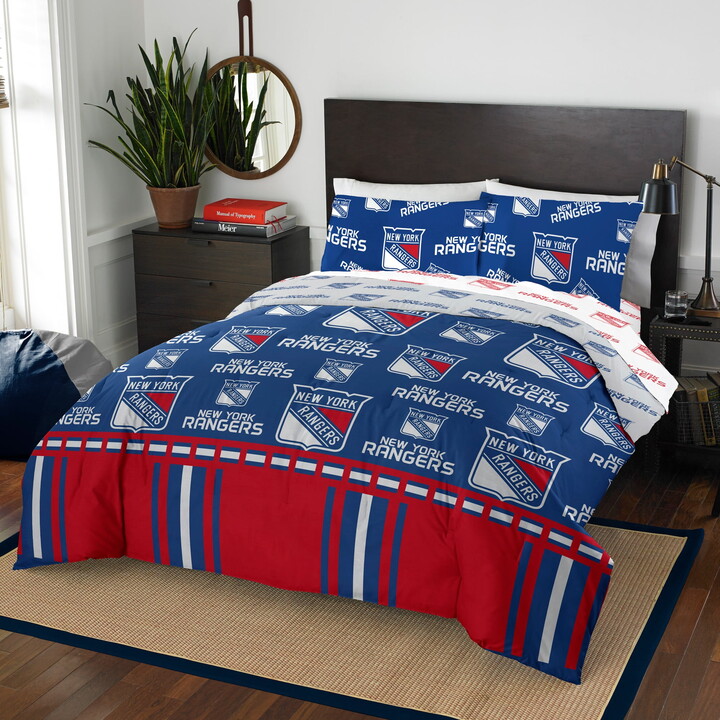 NHL New York Rangers The Northwest Company 5-Piece Queen Bed in a Bag Set