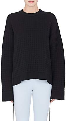 Paco Rabanne WOMEN'S LACE-UP WOOL-BLEND SWEATER