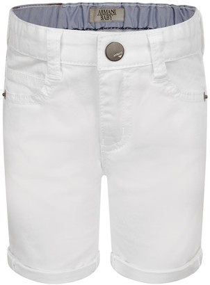 Armani 746 Armani Baby Boys White Cotton Shorts
