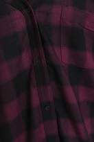 Thumbnail for your product : Bailey 44 Cold-shoulder Checked Flannel Top