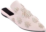 Thumbnail for your product : Sanayi 313 10mm Twill Mules W/ Embroidered Spiders