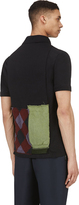 Thumbnail for your product : Comme des Garcons Shirt Black Patchwork Zip Polo Shirt