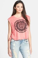 Thumbnail for your product : Living Doll Medallion Graphic Side Tie Tank (Juniors)