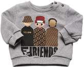 Thumbnail for your product : Fendi Friends Print Cotton Sweatshirt