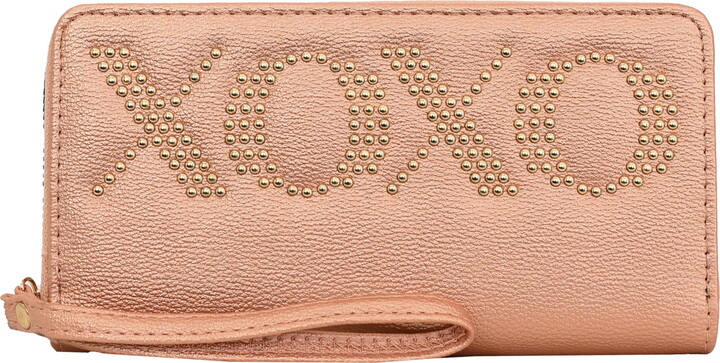 XOXO Women’s Zip Around Wristlet Wallet – Card Holders, 2 Cash Pockets and Phone Slot