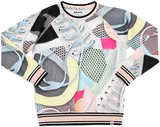 Molo Sneakers Print Cotton Jersey T-Shirt
