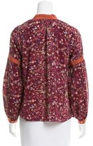 Thumbnail for your product : Ulla Johnson Silk Printed Top w/ Tags
