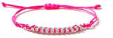 Thumbnail for your product : Evans Pink Mini Adjustable Bracelet