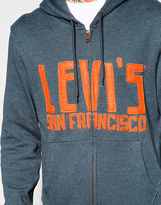 Thumbnail for your product : Levi's Hoodie Logo Front Print Graphic Ocean Blue