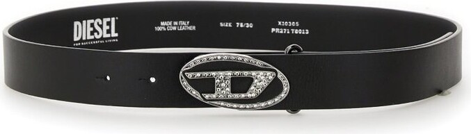 DIESEL BELT 80 B-1DR-LAYER STRASS X10305 Diesel Belts For Women