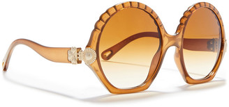 Chloé Round-frame Acetate Sunglasses
