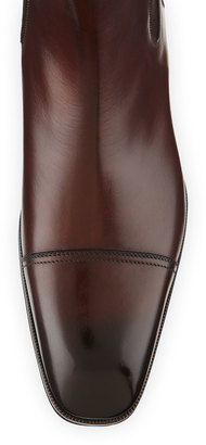 Tom Ford Gianni Leather Chelsea Boot, Brown