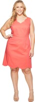 Thumbnail for your product : Adrianna Papell Women's ELSA Cotton Nylon Scalloped A-LINE Dress