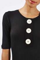 Thumbnail for your product : Topshop Button front top